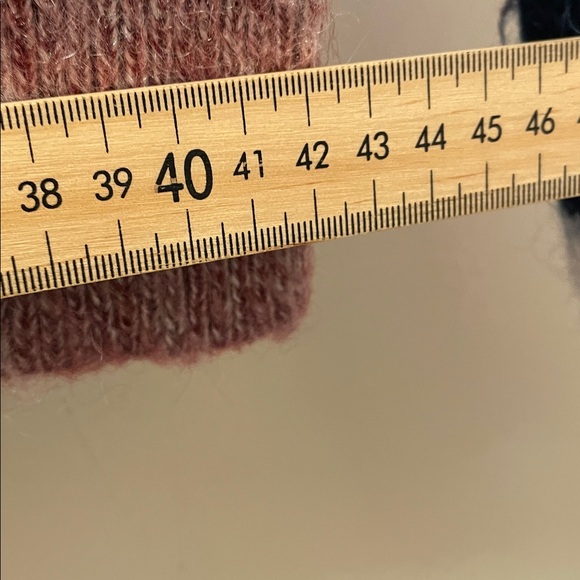 Club Monaco Mohair Blend Long Sleeve Striped Sweater - Red / Navy - M - Picture 10 of 10